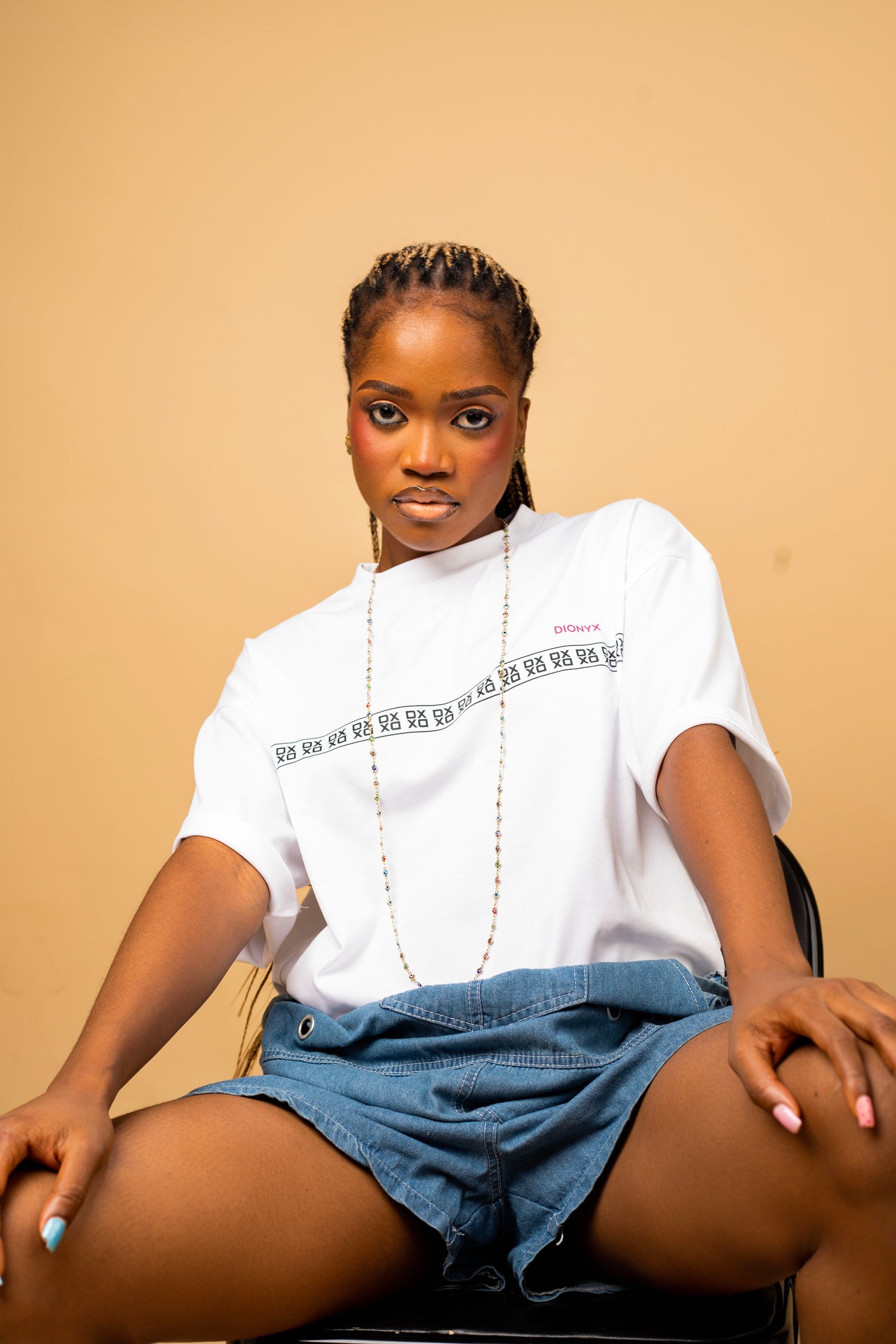 Dionyx Axis Frame Tee - White