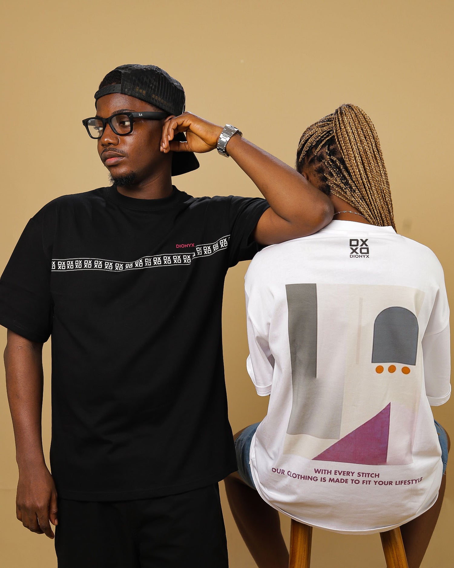 Dionyx Axis Frame Tee - White